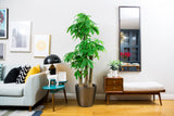 AQUAS Self-Watering Planter in Dark Silver